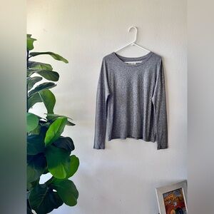 Madewell Gray Long Sleeve Top Women’s Size Medium